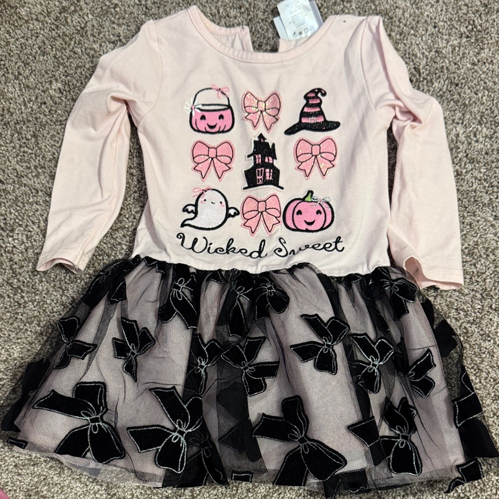 Pink and Black Halloween Dress